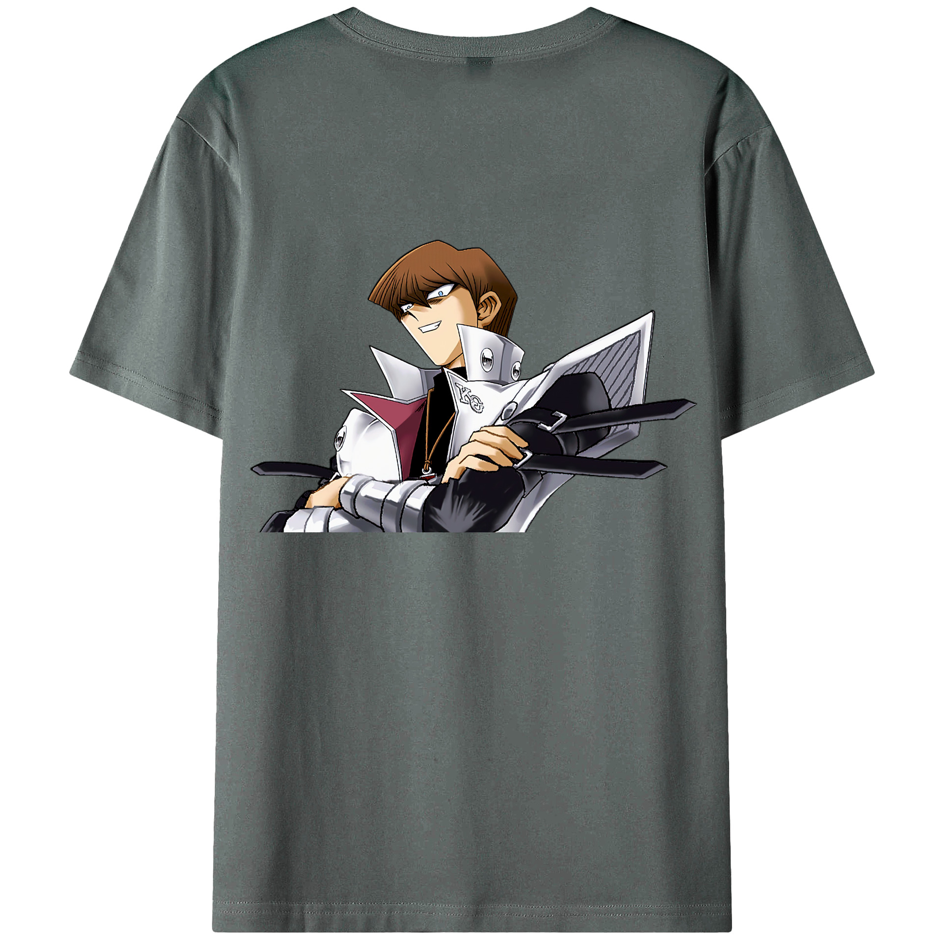 （画像用） 遊☆戯☆王 Yu-Gi-Oh! 綿100％ メンズ半袖Tシャツ（バックプリント） 通気性